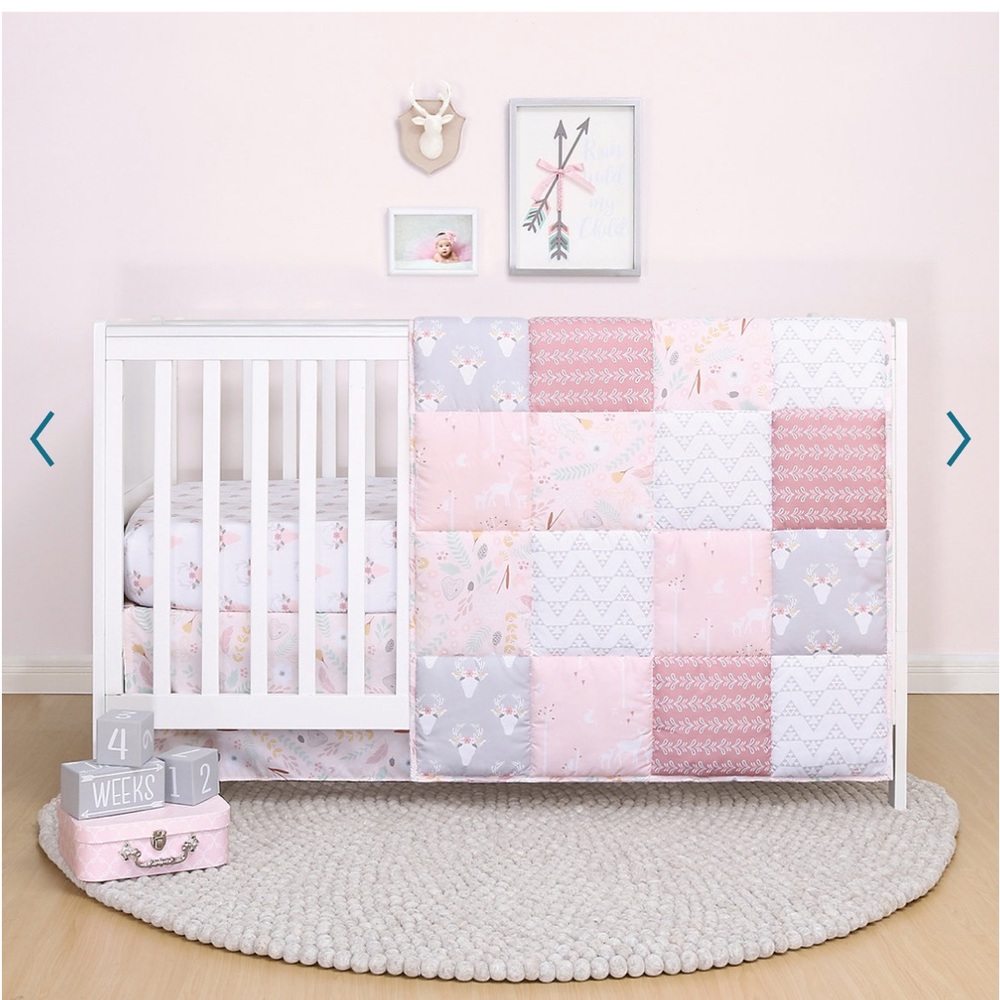- The Peanutshell 4-Piece Crib Bedding Set